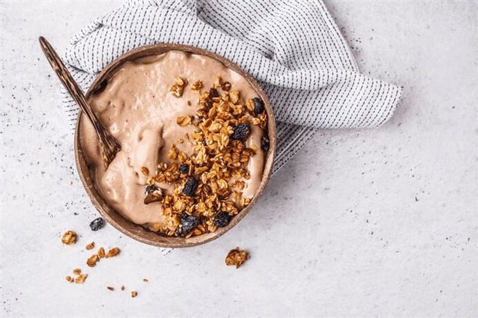 granola avec une alimentation saine